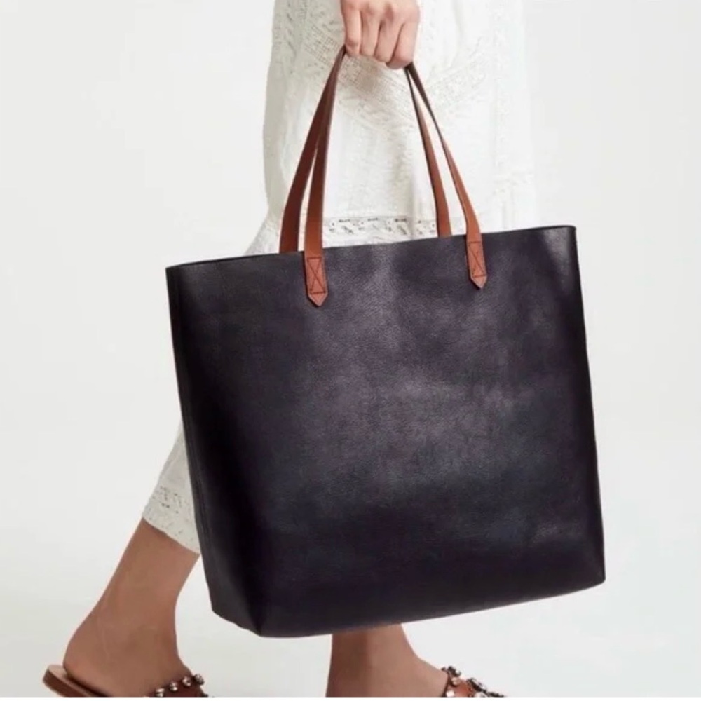 Madewell Transport Tote - True Black Brown